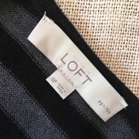 Loft Striped Sweater Dress - Picture 2 of 5